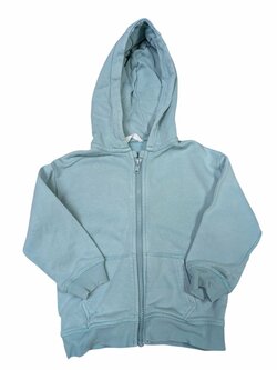 Zelená mikina na zip s kapucí pro kluky secondhand M&S